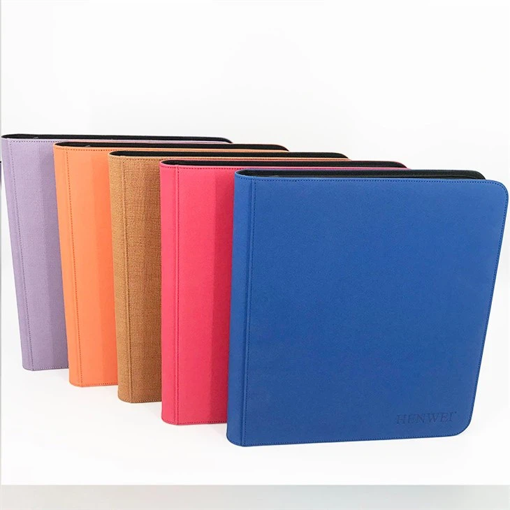 9 Pocket Card Binder, Premium Zip