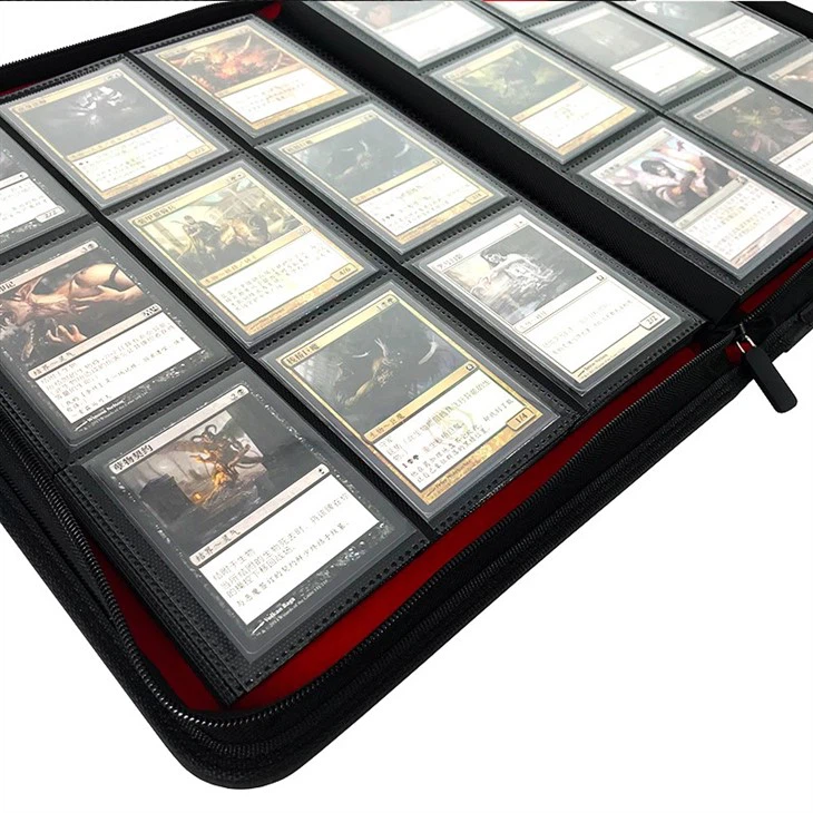 9 Pocket Card Binder, Premium Zip